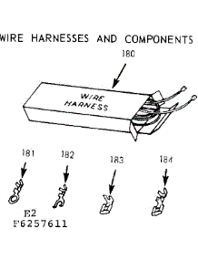 Wire Harness And Components parts for Kenmore Range 911.6257611 (9116257611, 911 6257611) from AppliancePartsPros.com