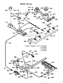 Burner Section parts for Kenmore Range 103.7177120 (1037177120, 103 7177120) from AppliancePartsPros.com