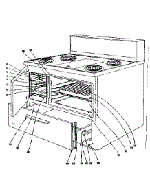 Range Assembly Section parts for Kenmore Range 101.967620 (101967620, 101 967620) from AppliancePartsPros.com