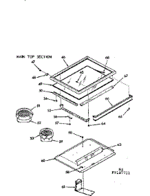 Main Top Section parts for Kenmore Range 911.9187711 (9119187711, 911 9187711) from AppliancePartsPros.com