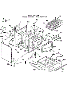 Body Section parts for Kenmore Range 911.9187711 (9119187711, 911 9187711) from AppliancePartsPros.com