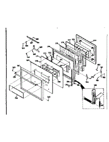Upper Oven Porcelain Door parts for Kenmore Range 850.4277710 (8504277710, 850 4277710) from AppliancePartsPros.com
