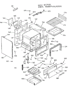Body Section parts for Kenmore Range 911.7117810 (9117117810, 911 7117810) from AppliancePartsPros.com