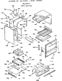 Body Section parts for Kenmore Range 103.7298110 (1037298110, 103 7298110) from AppliancePartsPros.com
