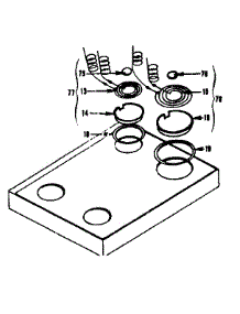 Cooktop parts for Kenmore Range 119.9616500 (1199616500, 119 9616500) from AppliancePartsPros.com