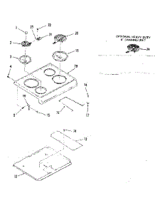 Main Top Section parts for Kenmore Range 911.9858511 (9119858511, 911 9858511) from AppliancePartsPros.com