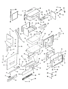 Upper Body Section parts for Kenmore Range 911.9858511 (9119858511, 911 9858511) from AppliancePartsPros.com