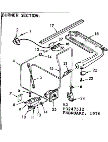 Burner Section parts for Kenmore Range 103.3247593 (1033247593, 103 3247593) from AppliancePartsPros.com