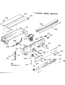 Control Panel Section parts for Kenmore Range 103.3247593 (1033247593, 103 3247593) from AppliancePartsPros.com