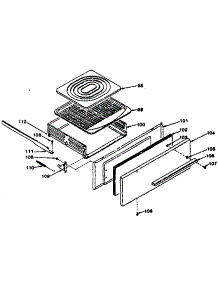 Broiler Section parts for Kenmore Range 119.7438810 (1197438810, 119 7438810) from AppliancePartsPros.com