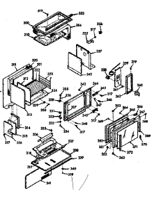 Upper Body Section parts for Kenmore Range 103.7707240 (1037707240, 103 7707240) from AppliancePartsPros.com