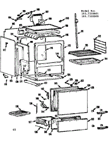 Body Section parts for Kenmore Range 103.7316601 (1037316601, 103 7316601) from AppliancePartsPros.com