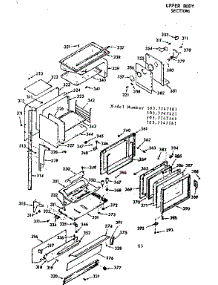 Upper Body Section parts for Kenmore Range 103.7747101 (1037747101, 103 7747101) from AppliancePartsPros.com