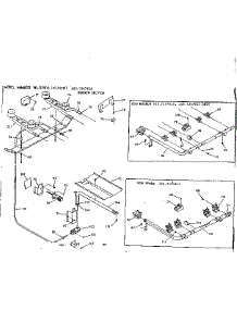 Burner Section parts for Kenmore Range 103.7297812 (1037297812, 103 7297812) from AppliancePartsPros.com