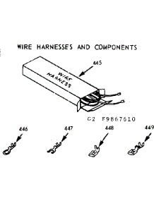 Wire Harnesses & Components parts for Kenmore Range 103.9867660 (1039867660, 103 9867660) from AppliancePartsPros.com
