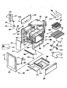 Body Section parts for Kenmore Range 911.93351590 (91193351590, 911 93351590) from AppliancePartsPros.com