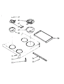 Main Top Section parts for Kenmore Range 103.9227020 (1039227020, 103 9227020) from AppliancePartsPros.com