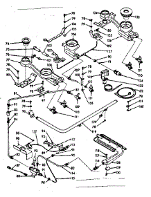 Burner Section parts for Kenmore Range 103.7426761 (1037426761, 103 7426761) from AppliancePartsPros.com
