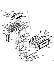 Oven Door Section parts for Kenmore Range 103.9357243 (1039357243, 103 9357243) from AppliancePartsPros.com
