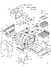 Body Section parts for Kenmore Range 103.9347613 (1039347613, 103 9347613) from AppliancePartsPros.com