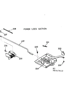Power Lock Section parts for Kenmore Range 103.9347613 (1039347613, 103 9347613) from AppliancePartsPros.com