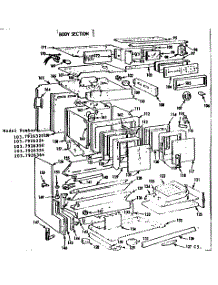 Body Section parts for Kenmore Range 103.7926350 (1037926350, 103 7926350) from AppliancePartsPros.com