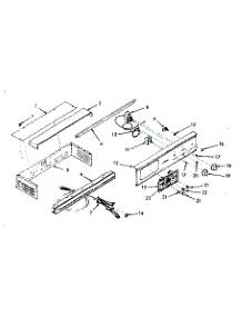 Control Panel Section parts for Kenmore Range 103.4227000 (1034227000, 103 4227000) from AppliancePartsPros.com