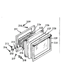 Full Glass Oven Door parts for Kenmore Range 103.4227000 (1034227000, 103 4227000) from AppliancePartsPros.com