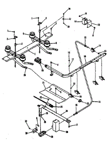 Burner Section parts for Kenmore Range 911.7188811 (9117188811, 911 7188811) from AppliancePartsPros.com