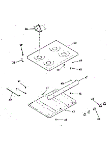 Main Top Section parts for Kenmore Range 911.7258410 (9117258410, 911 7258410) from AppliancePartsPros.com