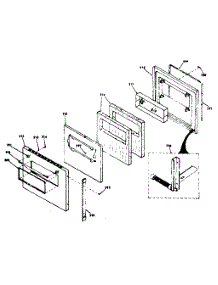 Lower Porcelain Door parts for Kenmore Range 850.4277242 (8504277242, 850 4277242) from AppliancePartsPros.com