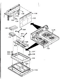 Rangetop parts for Kenmore Range 118.9367160 (1189367160, 118 9367160) from AppliancePartsPros.com