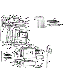 Body Section parts for Kenmore Range 103.7466601 (1037466601, 103 7466601) from AppliancePartsPros.com