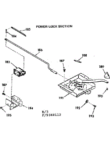 Power Lock Section parts for Kenmore Range 103.9348112 (1039348112, 103 9348112) from AppliancePartsPros.com
