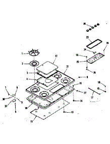 Main Top Section parts for Kenmore Range 911.3368218 (9113368218, 911 3368218) from AppliancePartsPros.com