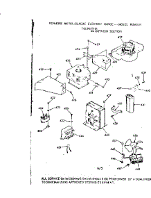 Magnetron Section parts for Kenmore Range 103.9877913 (1039877913, 103 9877913) from AppliancePartsPros.com