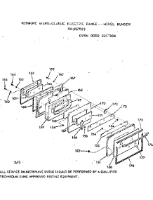 Door Section parts for Kenmore Range 103.9877913 (1039877913, 103 9877913) from AppliancePartsPros.com
