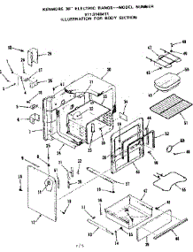 Body Section parts for Kenmore Range 911.9148411 (9119148411, 911 9148411) from AppliancePartsPros.com