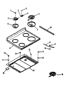 Main Section parts for Kenmore Range 911.6348711 (9116348711, 911 6348711) from AppliancePartsPros.com