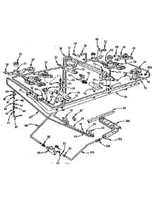 Burner Section parts for Kenmore Range 103.746610 (103746610, 103 746610) from AppliancePartsPros.com