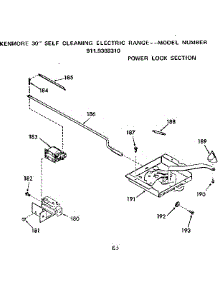 Power Lock Section parts for Kenmore Range 911.9388310 (9119388310, 911 9388310) from AppliancePartsPros.com