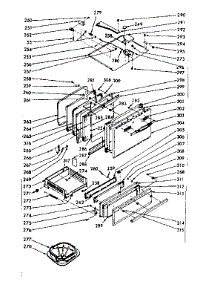 Oven & Broiler Door & Locking System parts for Kenmore Range 103.7357040 (1037357040, 103 7357040) from AppliancePartsPros.com