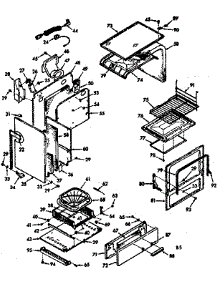 Lower Body parts for Kenmore Range 103.7707320 (1037707320, 103 7707320) from AppliancePartsPros.com