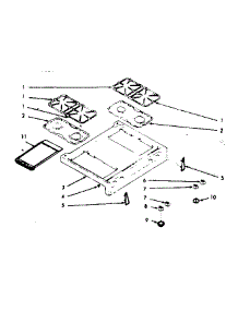 Main Top Section parts for Kenmore Range 103.7377021 (1037377021, 103 7377021) from AppliancePartsPros.com