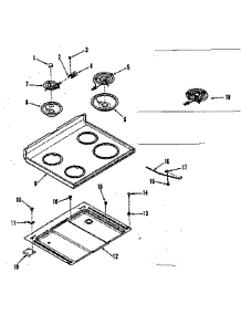 Main Section parts for Kenmore Range 911.9118710 (9119118710, 911 9118710) from AppliancePartsPros.com