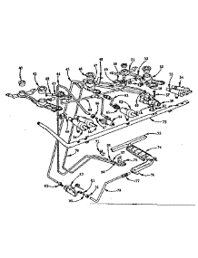 Burner Section parts for Kenmore Range 103.760610 (103760610, 103 760610) from AppliancePartsPros.com