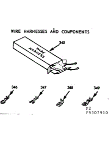 Wire Harnesses And Components parts for Kenmore Range 911.9307910 (9119307910, 911 9307910) from AppliancePartsPros.com