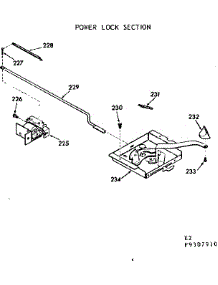 Power Lock Section parts for Kenmore Range 911.9307910 (9119307910, 911 9307910) from AppliancePartsPros.com
