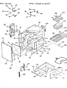 Body Section parts for Kenmore Range 911.9307910 (9119307910, 911 9307910) from AppliancePartsPros.com