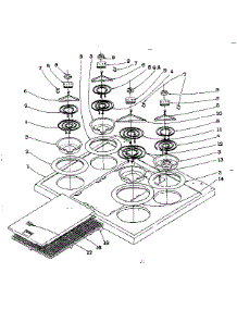 Main Top Section parts for Kenmore Range 101.935582 (101935582, 101 935582) from AppliancePartsPros.com